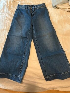 GAP Wide Leg Blue Denim Jeans